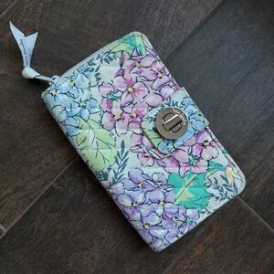 Vera Bradley Floral Wallet - Blue, Pink, Green